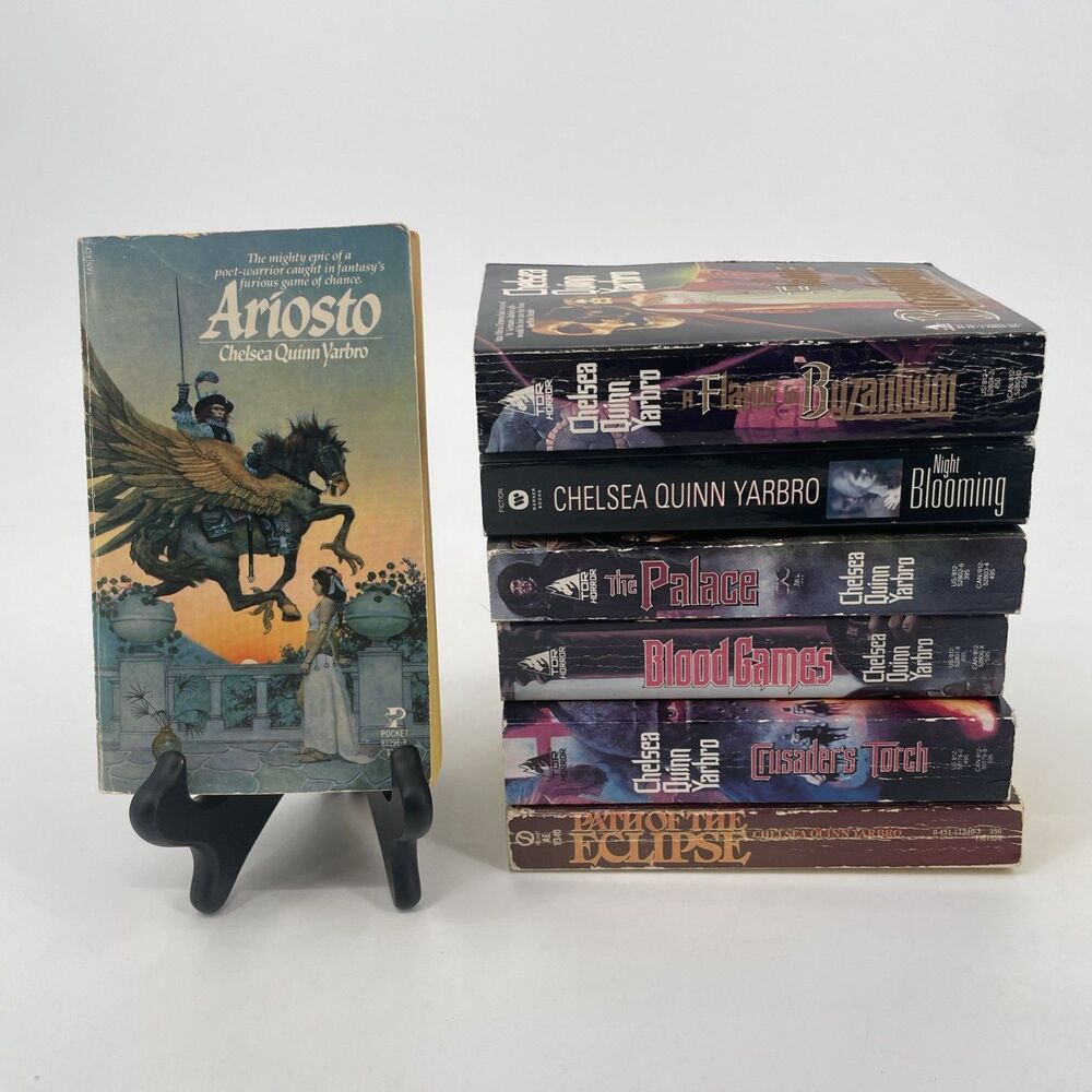 Chelsea Quinn Yarbro Lot of 7 Books Saint Germain Horror Ariosto VTG Paperback